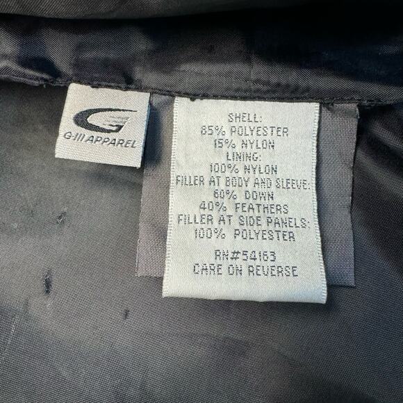 Cole B Sport Quilted Cozy Zippered Down & Feathers Filled Jacket Black Women L - Picture 9 of 9